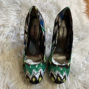 Womens Bamboo Printed Heels